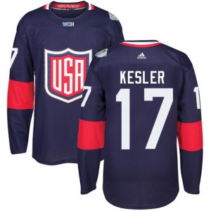 Kinder Team USA #17 Ryan Kesler Authentic Navy Blau Auswärts 2016 World Cup Hockey